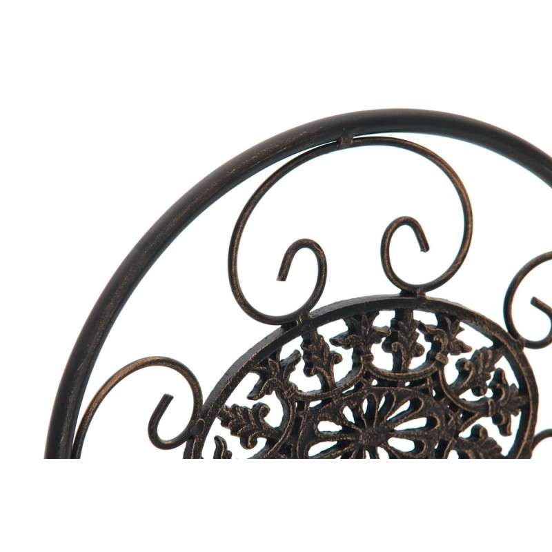 Nostalginen taittuva puutarhatuoli raudasta antiikkipatinalla