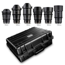 Samyang VDSLR MK2 MF video-objektiivisetti Sony E 14mm, 24mm, 35mm, 50mm, 85mm, 135mm