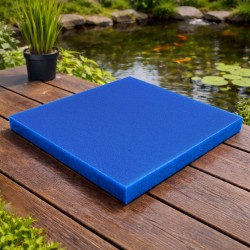 Vaahtomuovinen suodatinmatto 50 x 50 x 10 cm sininen akvaarioon ja lampisuodattimeen