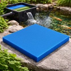 Vaahtomuovinen suodatinmatto 50 x 50 x 10 cm sininen akvaarioon ja lampisuodattimeen