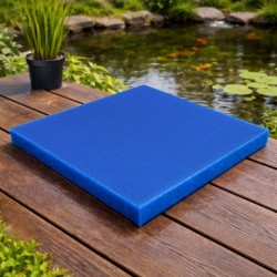 Vaahtomuovinen suodatinmatto 50 x 50 x 10 cm sininen akvaarioon ja lampisuodattimeen
