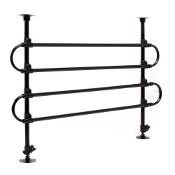 Koiraportti autoon Modell A, säädettävä 60-117 cm x 82-140 cm, musta