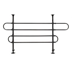 Koiraportti autoon Modell A, säädettävä 60-117 cm x 82-140 cm, musta