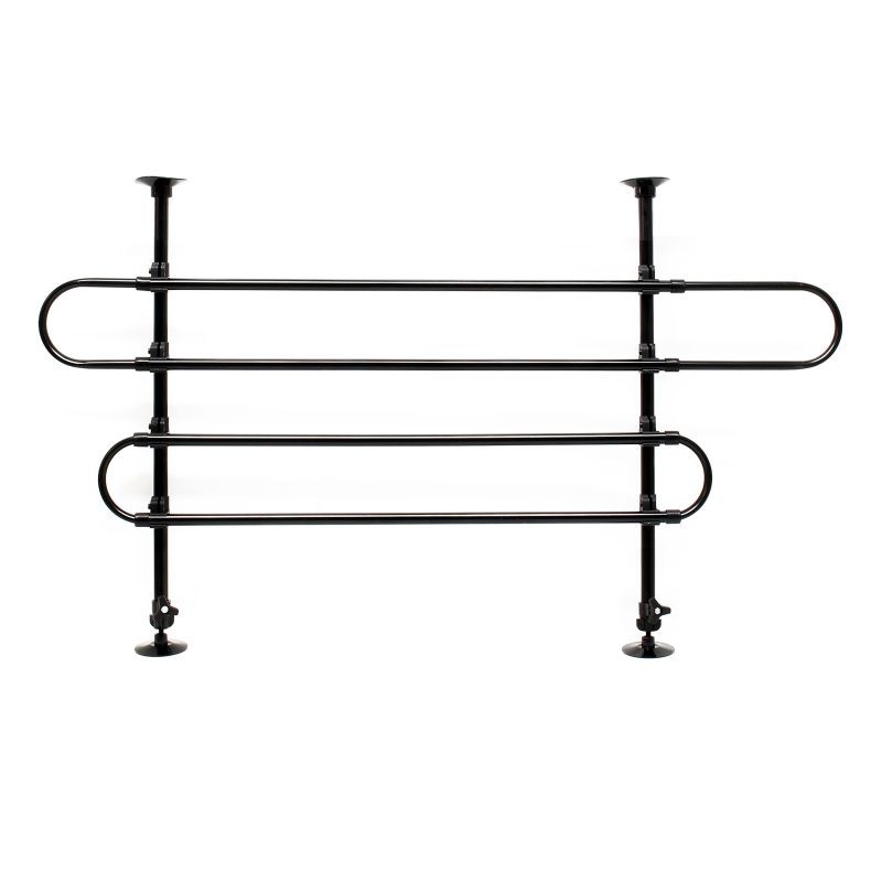 Koiraportti autoon Modell A, säädettävä 60-117 cm x 82-140 cm, musta