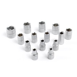 XPOtool 130 osainen hylsy ja bittisetti 6 3 mm räikkä 104 bittiä kromi vanadium teräs