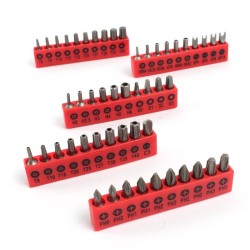 XPOtool 130-osainen hylsy- ja bittisetti, 6,3 mm räikkä, 104 bittiä, kromi-vanadium-teräs