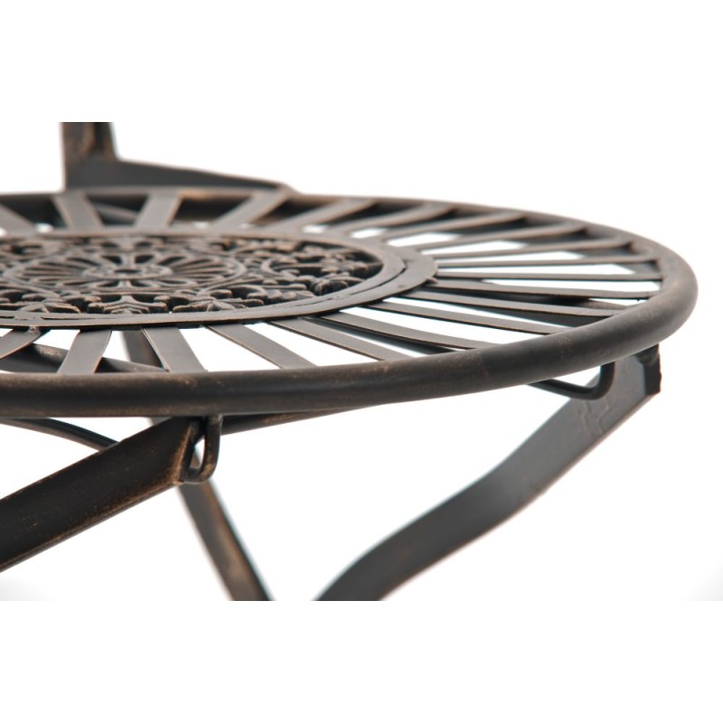 Nostalginen taittuva puutarhatuoli raudasta antiikkipatinalla