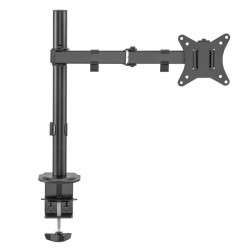 Näyttöpidike 17-32, enintään 9 kg, VESA 75x75 / 100x100 mm, musta, pöytäpuristin