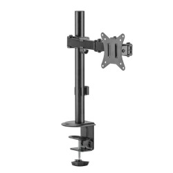 Näyttöpidike 17-32, enintään 9 kg, VESA 75x75 / 100x100 mm, musta, pöytäpuristin