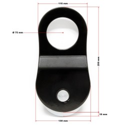 Ohjausrulla vinssille 10 000 kg, kiertosuojalla, 15 mm kaapeli