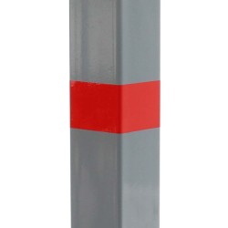 Taitettava pysäköintipylväs teräs 700 x 160 x 110 mm harmaa