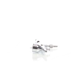 Airbrush-pistooli Typ 180 Double-Action, suutin 0,3 mm, 7 ml maalikuppi, hopea, adapteri mukana