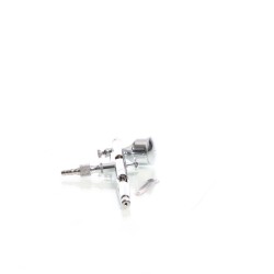 Airbrush-pistooli Typ 180 Double-Action, suutin 0,3 mm, 7 ml maalikuppi, hopea, adapteri mukana
