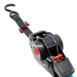 Automaattiset kuormakiinnityshihnat 2 kpl 2 m x 18 mm 100 daN polyesteri musta