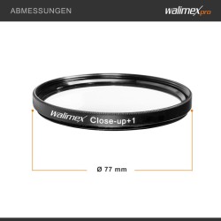 Walimex Lähikuvalinssisarja 4 kpl 77 mm, +1, +2, +4, +10 dioptria