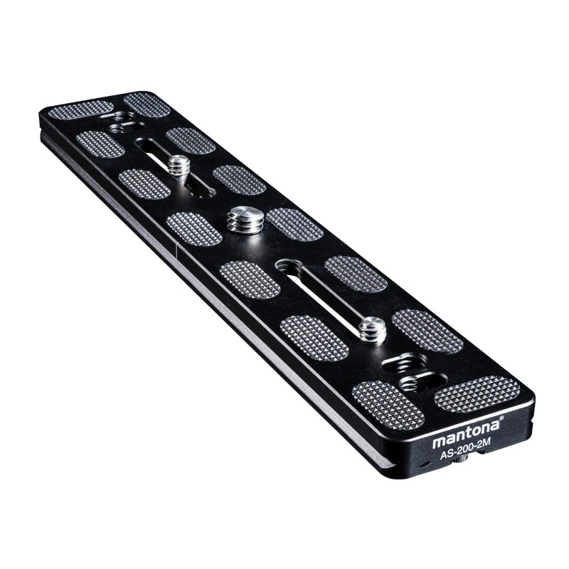 Mantona AS-200-2M Arca-Swiss-yhteensopiva pikavapautuslevy 200 x 38 mm alumiini