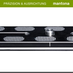 Mantona AS-200-2M Arca-Swiss-yhteensopiva pikavapautuslevy 200 x 38 mm alumiini