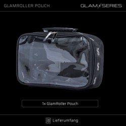GlamSeries GlamRoller Pouch meikkilaukun sisäosa 300 x 175 x 85 mm, musta, läpinäkyvä kansi