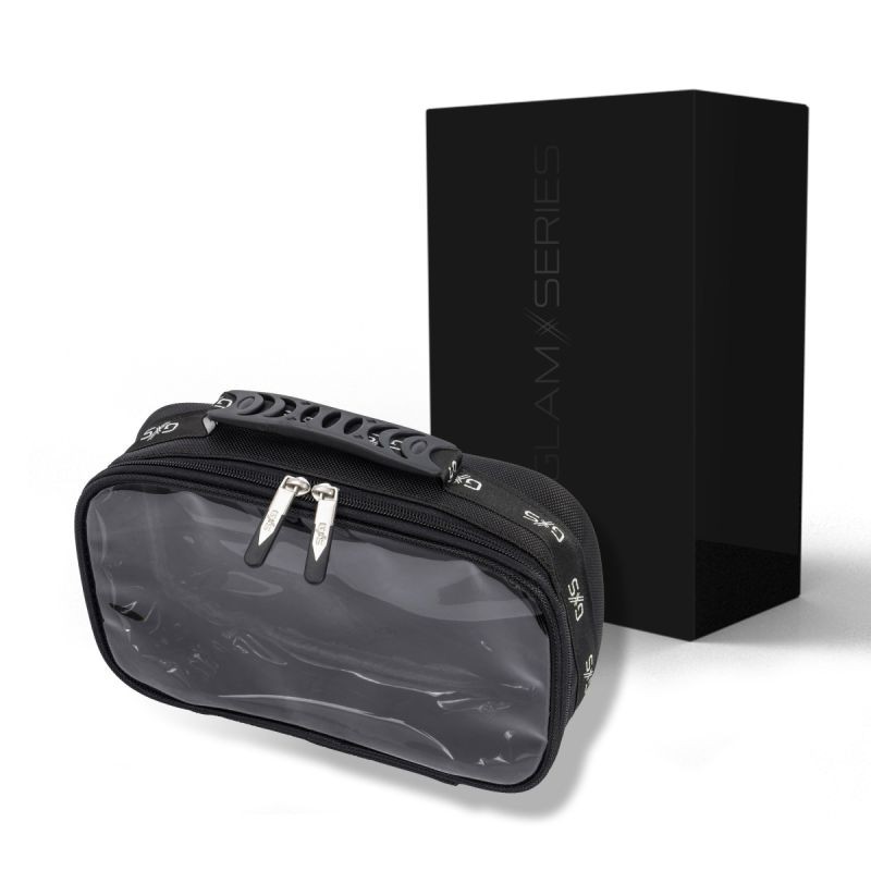 GlamSeries GlamPacker Pouch meikkien ja siveltimien järjestin, 270 x 165 x 75 mm, musta