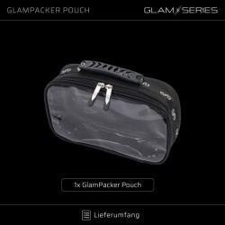 GlamSeries GlamPacker Pouch meikkien ja siveltimien järjestin, 270 x 165 x 75 mm, musta