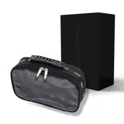 GlamSeries GlamTraveler Pouch meikkiorganisaattori 270 x 165 x 75 mm, musta, PVC-pinnoitettu