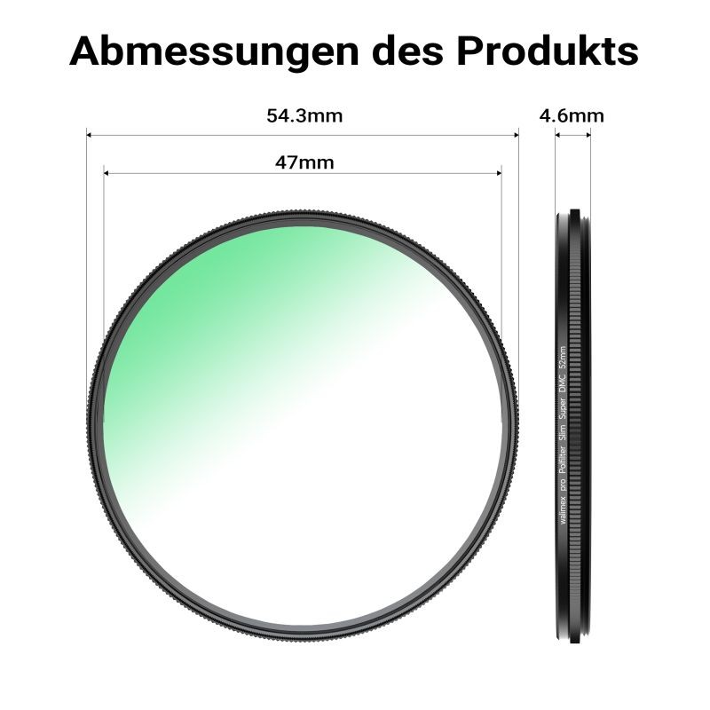 Walimex pro Ympyräpolarisaatiosuodin CPL Slim Super DMC 52 mm