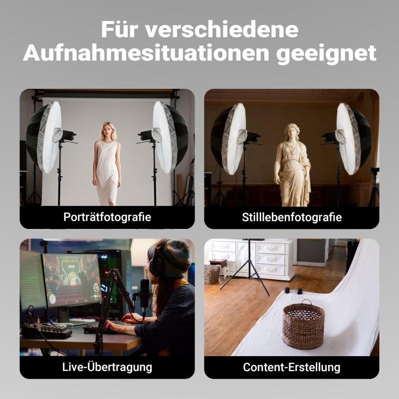 Walimex pro valodiffuusori 165 cm parabolisille heijastimille