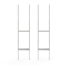 XPOtool H tolppajaljat 71 x 600 mm kuumasinkitty hiiliteräs 2 kpl