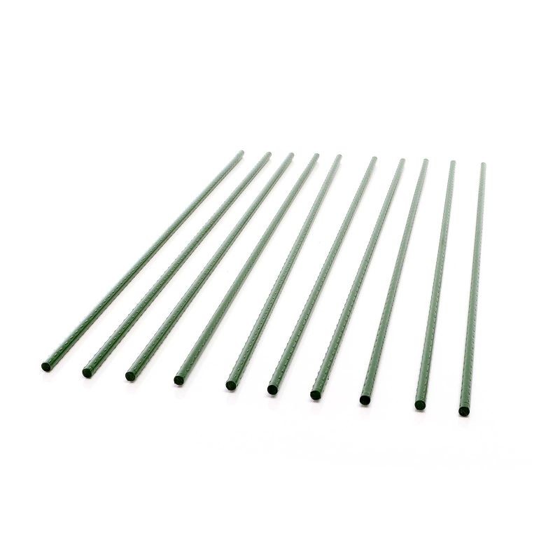 Toboli Kasvituet 10 kpl, vihreä, 150 cm, 11 mm, teräs ja muovi