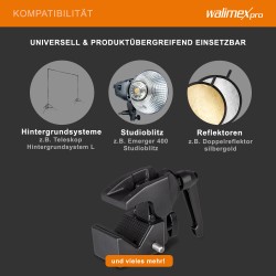Walimex Superkiinnike musta 90 x 50 x 100 mm kiinnitysalue 10 60 mm spigot liitäntä