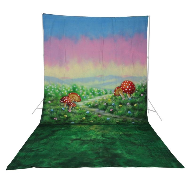 Walimex pro Alice 2-in-1 valokuvaustausta 3 x 6 m, puuvilla 140 g/m², käsinmaalattu