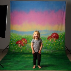 Walimex pro Alice 2-in-1 valokuvaustausta 3 x 6 m, puuvilla 140 g/m², käsinmaalattu