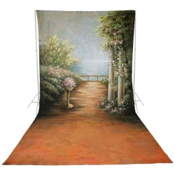 Walimex Pro Romance kuvioitu kangastausta 3x6 m