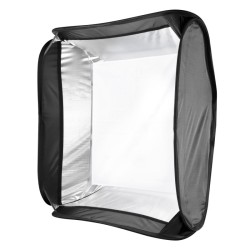 Walimex Magic Softbox 90 x 90 cm järjestelmäsalamoille, 360° käännettävä, diffuusori ja kuljetuslaukku