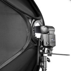 Walimex Magic Softbox 90 x 90 cm järjestelmäsalamoille, 360° käännettävä, diffuusori ja kuljetuslaukku