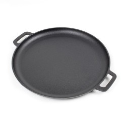 Valurautapannu 34,5 cm, musta, tarttumaton, sopii kaikille liesityypeille ja nuotiolle
