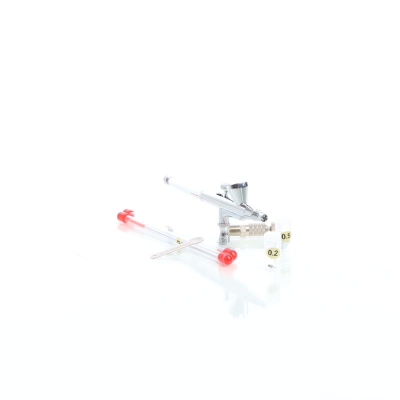 Airbrush-pistooli Typ 136T Double Action, suutinkoot 0,2-0,5 mm, 3 ml maalikuppi