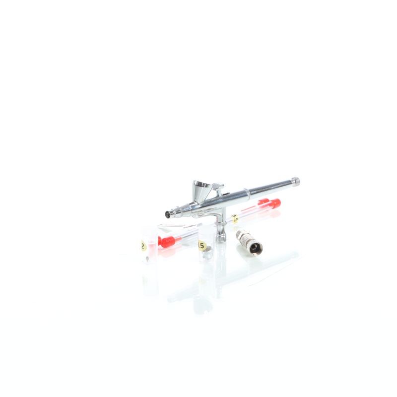Airbrush-pistooli Typ 136T Double Action, suutinkoot 0,2-0,5 mm, 3 ml maalikuppi