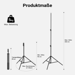 Multiblitz MB-PL LED 100B 100 W LED-valaisin ja FT-8051 valojalka -valaistussetti