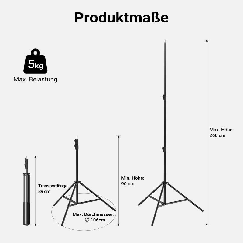 Multiblitz MB-PL LED 100B 100 W LED-valaisin ja FT-8051 valojalka -valaistussetti