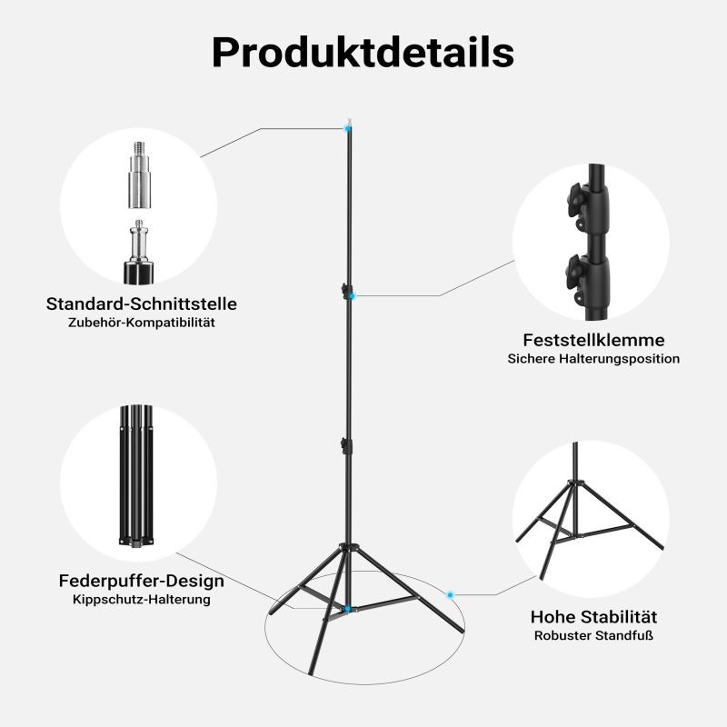 Multiblitz MB-PL LED 100B 100 W LED-valaisin ja FT-8051 valojalka -valaistussetti