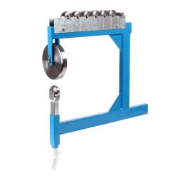 Peltimuotoilukone English Wheel 6 rullaa 15 mm metallin työstöön sininen