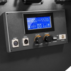 Walimex pro Soft LED 1500 pyöreä Bi-Color LED-paneelivalaisin, 120 W, 80 cm, DMX, V-Mount