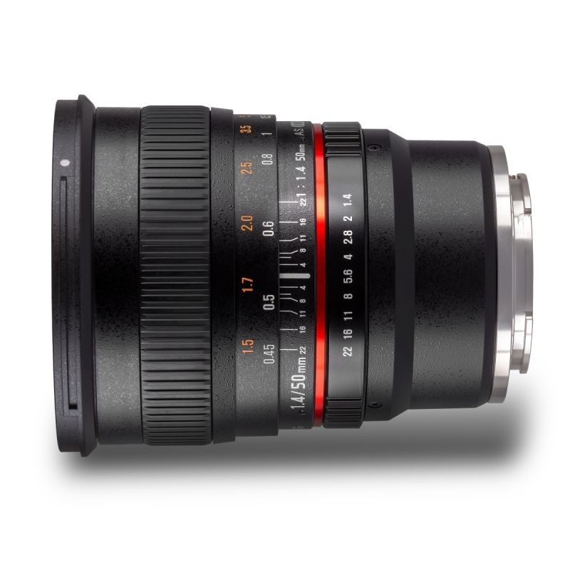 Samyang 50 mm f/1.4 manuaalinen objektiivi Sony E-Mountille