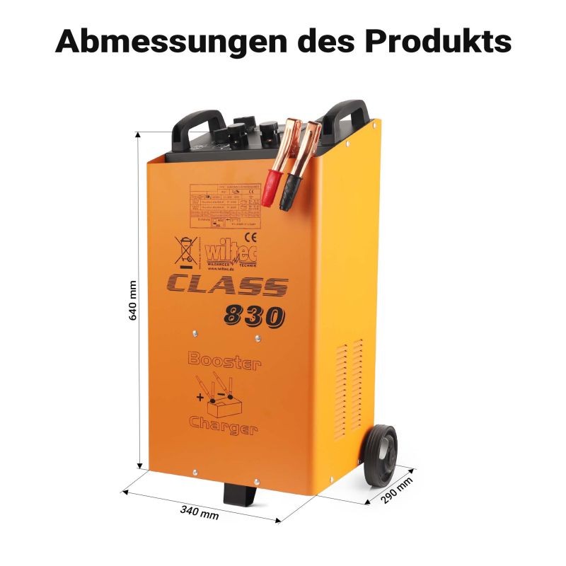 Booster Class CD 830 akkulaturi ja starttilaite 12-24 V, 50-900 Ah, nopealataus, autoille ja kuorma-autoille