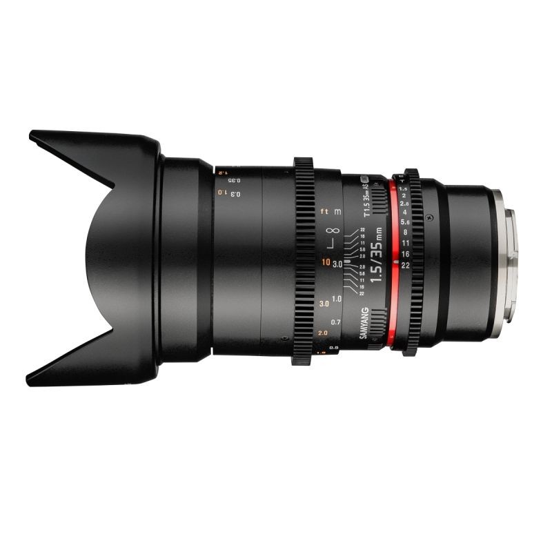 Samyang MF 35mm T1,5 Video DSLR II laajakulmaobjektiivi MFT-kiinnityksellä