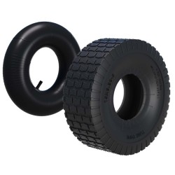Ratsastajaleikkurin rengas 15x6.00-6 4 PR sisärenkaalla ja suoralla ventilillä