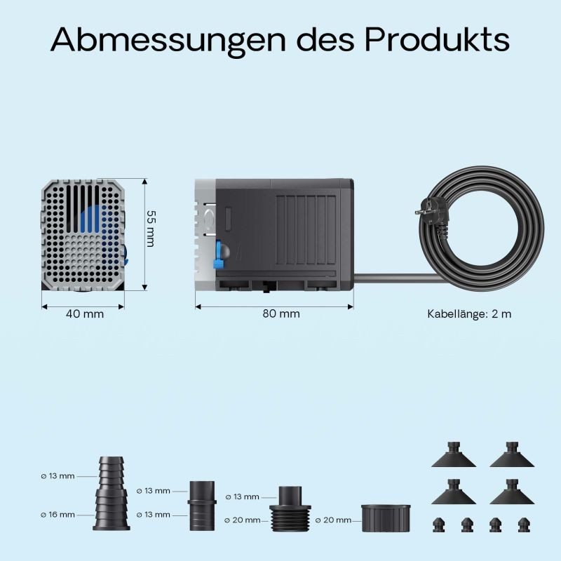 SunSun CHJ-500-10 ECO energiatehokas lampupumppu 500 l/h, 7 W
