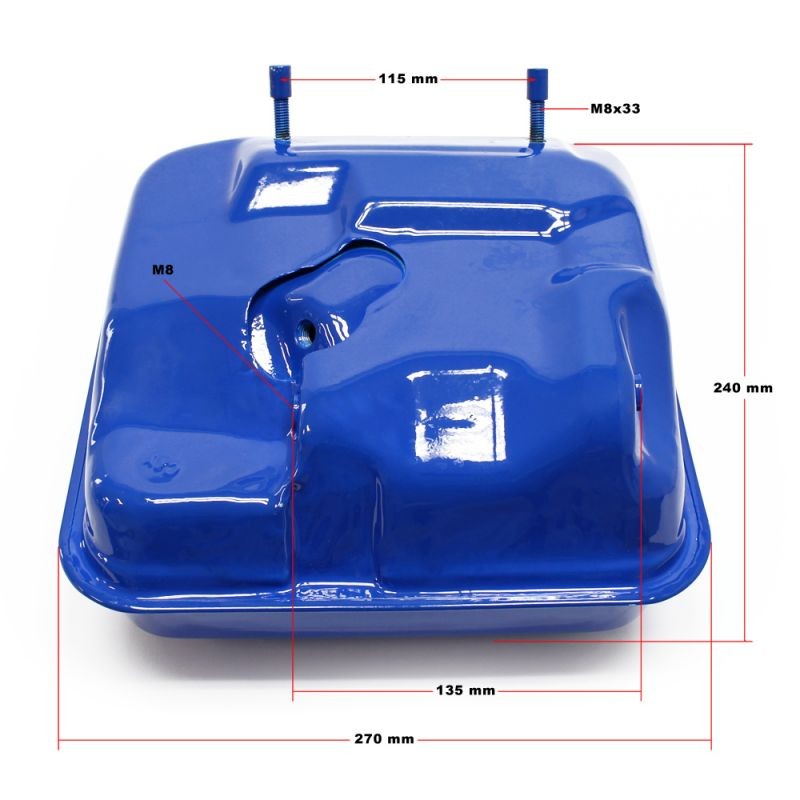 LIFAN polttoainesäiliö 13 PS bensiinimoottorille, 6,5 l, sininen