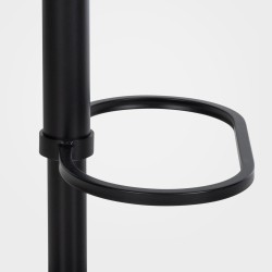 Tyylikäs säädettävä baarijakkara samettipäällysteellä ja käsinojilla